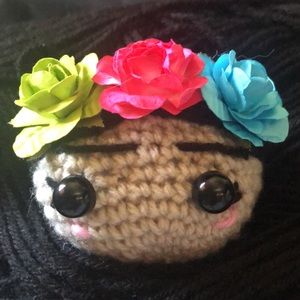 Handmade crochet inspired by Frida Kahlo ornament